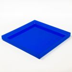 8" x 8" x 1" Blue Acrylic Tray